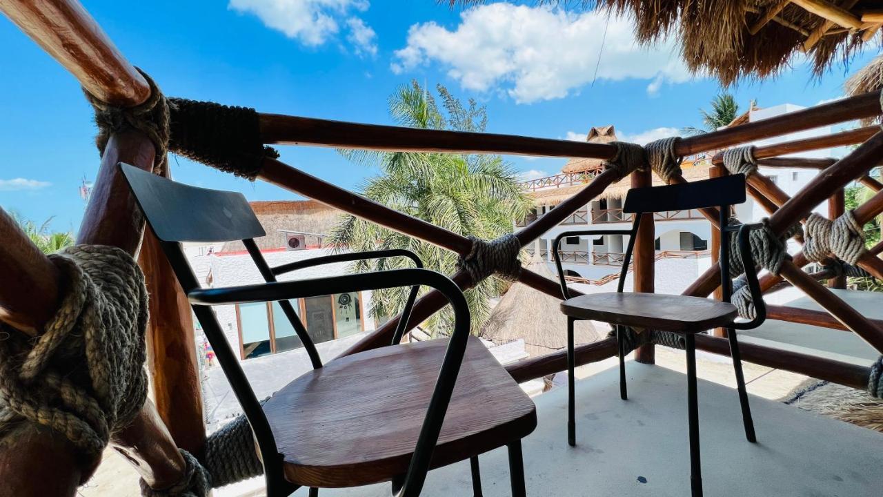 Hotel Mayari Holbox Экстерьер фото A view from the balcony of a hotel in Tulum, Mexico